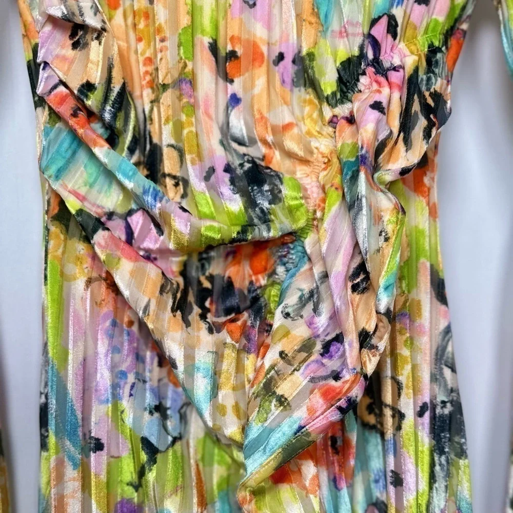 RARE htf 𝗦𝗧𝗜𝗡𝗘 𝗚𝗢𝗬𝗔 Gianni Velvet Midi Dress, XS